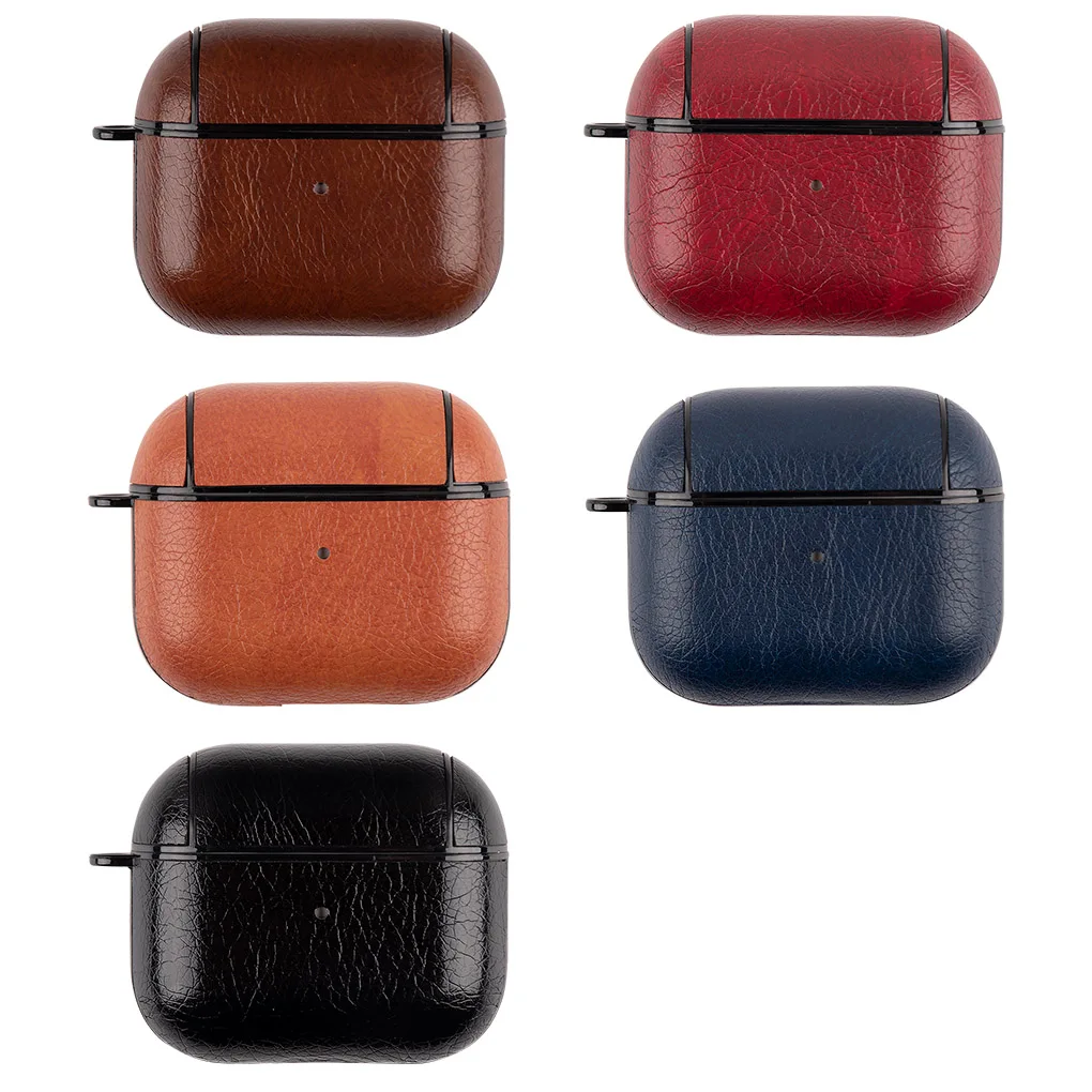 Кожаный держатель для наушников, портативный водонепроницаемый защитный карабин для Airpods 3, коричневый
Кожаный держатель для наушников, портативный водонепроницаемый защитный карабин для Airpods 3, коричневый