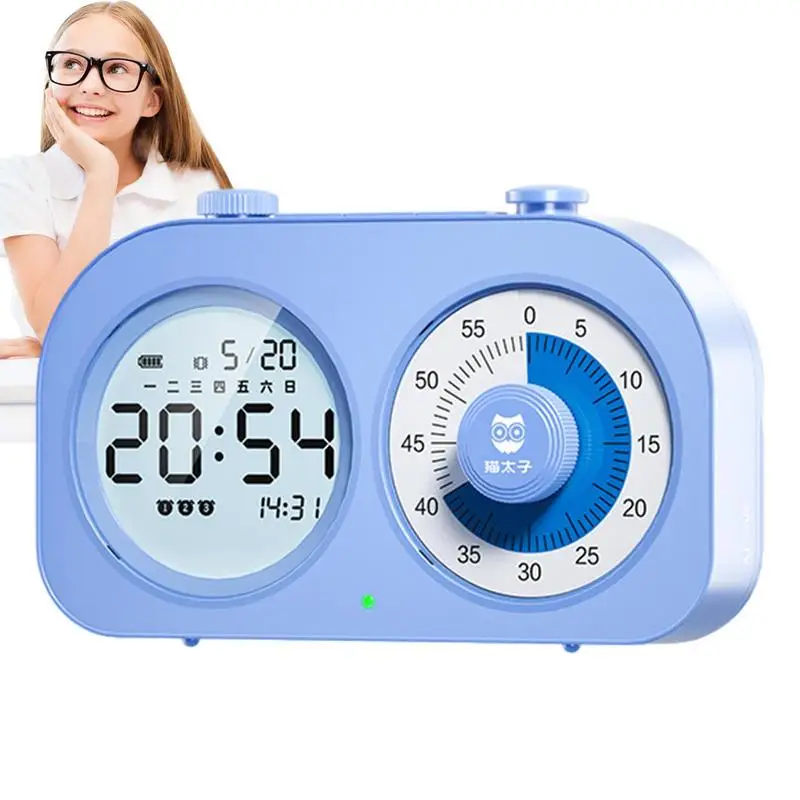 60-минутный визуальный таймер с ночным планшетом, таймер обратного отсчета для детей и взрослых, двойной дисплей, бесшумный таймер обратного отсчета, многоцелевой
60-минутный визуальный таймер с ночным планшетом, таймер обратного отсчета для детей и взрослых, двойной дисплей, бесшумный таймер обратного отсчета, многоцелевой