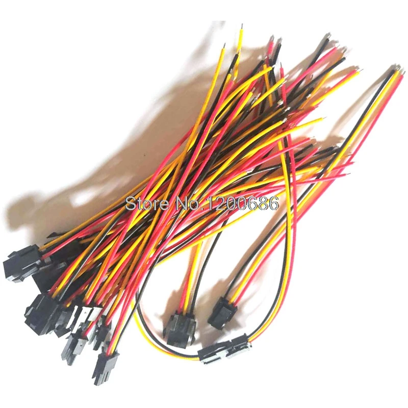 

10CM 22AWG Molex 3.0mm 3pin 43645-0300 Male female Power Molex Micro-Fit 3.0 wire harness Molex 3.0 Pitch wire cable harness
