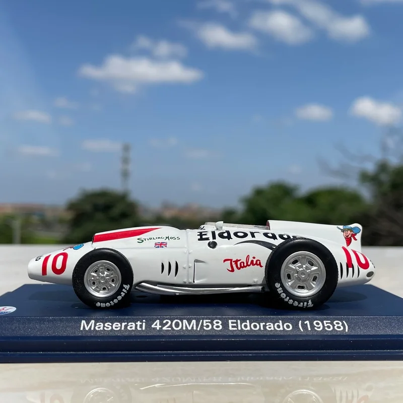 

1:43 Diecast Scale Vehicles Metal Maserati 420M/58 Formula Car Alloy Model Toy Car Collection Ornament Gifts for Children
