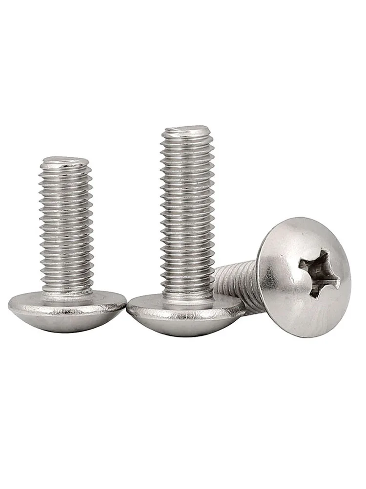 50PCS M6 M6X12mm 304 Stainless Steel Cross big Flat Head Screw M5 Mushroom Bolt JISB1111T
50PCS M6 M6X12mm 304 Stainless Steel Cross big Flat Head Screw M5 Mushroom Bolt JISB1111T