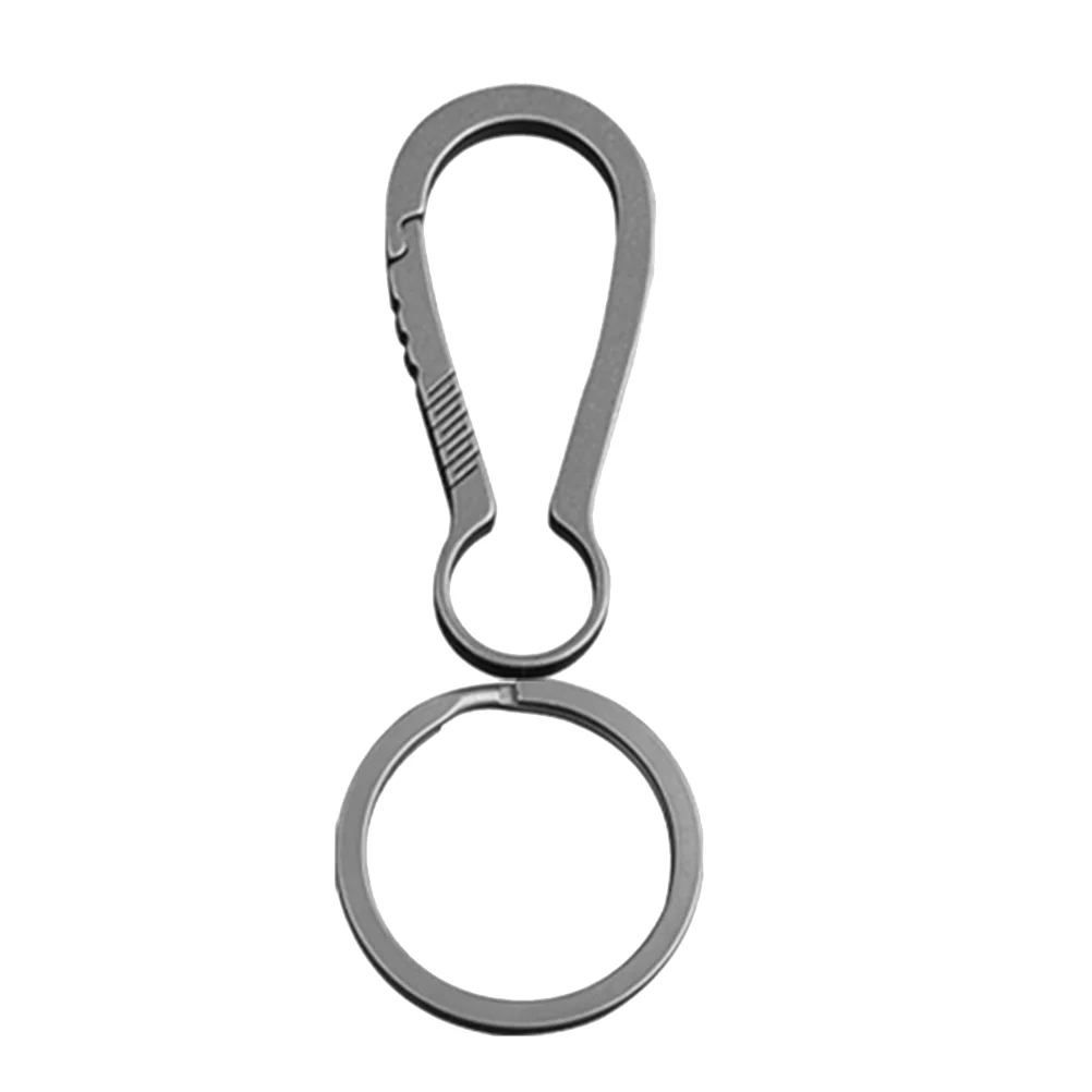

Key Chain Fob Keychain for Men Car Keys Carabiner Titanium Alloy Ring Keychains Man Personalized