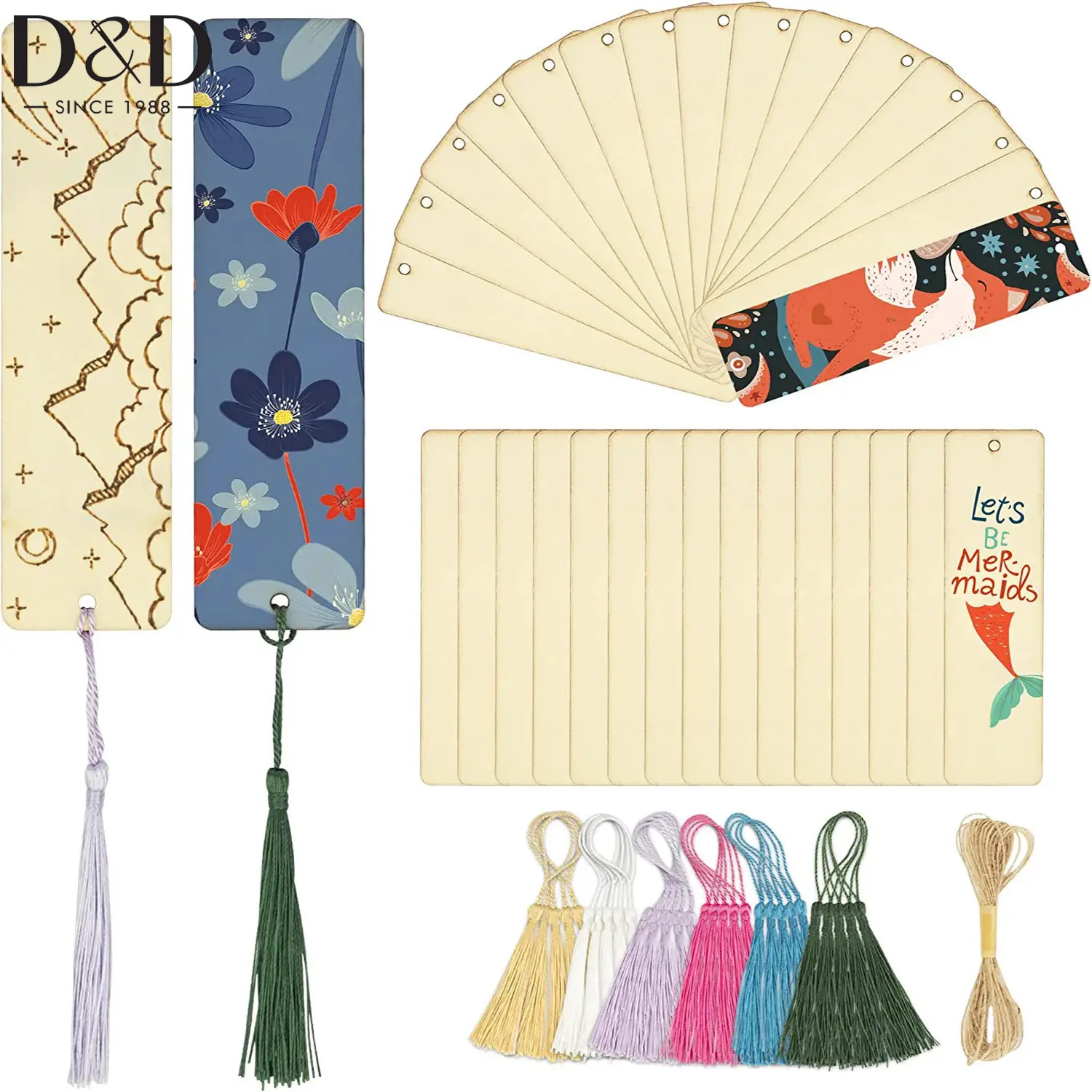 30Pcs/Set Unfinished Wood Bookmark with Colorful Tassels DIY Templates Blank Bookmarks Wedding Party Birthday Decoration
30Pcs/Set Unfinished Wood Bookmark with Colorful Tassels DIY Templates Blank Bookmarks Wedding Party Birthday Decoration