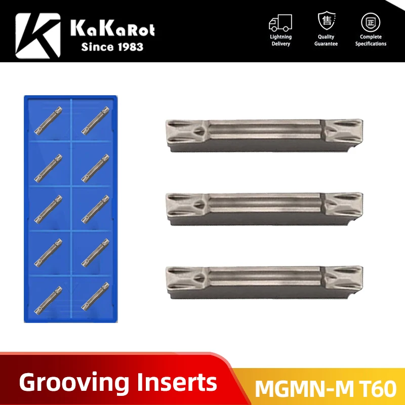 KaKarot 10pcs Carbide Inserts MGMN300 MGMN400 MGMN500 M High Quality Slot Plate Blades cnc lathe Outer Grooving Cermet
KaKarot 10pcs Carbide Inserts MGMN300 MGMN400 MGMN500 M High Quality Slot Plate Blades cnc lathe Outer Grooving Cermet