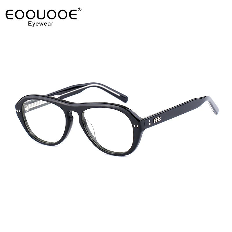 

Men's Women Eyeglasses Pilot Design Acetate High Quality Myopia Glasses Frame Hyperopia Optics Prescription Anti Blue Light