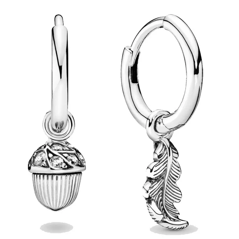 Original Sparkling Acorn & Leaf With Crystal Hoop Earrings For Women 925 Sterling Silver Wedding Gift Fashion Jewelry
Original Sparkling Acorn & Leaf With Crystal Hoop Earrings For Women 925 Sterling Silver Wedding Gift Fashion Jewelry