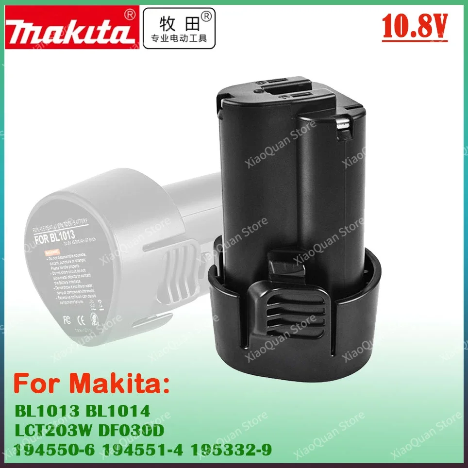 Makita 3.0Ah BL1013 10.8V Li- ion rechargeable battery replacement Makita Power Tools BL1014 TD090D DF030D DF330D MUS052D
Makita 3.0Ah BL1013 10.8V Li- ion rechargeable battery replacement Makita Power Tools BL1014 TD090D DF030D DF330D MUS052D