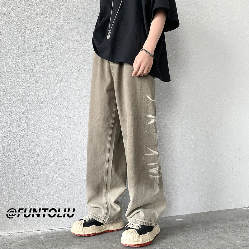 High Street Hip Hop Casual Loose Denim Jeans Pantalon New Fashion Gradient Vintage Men Baggy Jeans Wide-legged Pants
High Street Hip Hop Casual Loose Denim Jeans Pantalon New Fashion Gradient Vintage Men Baggy Jeans Wide-legged Pants