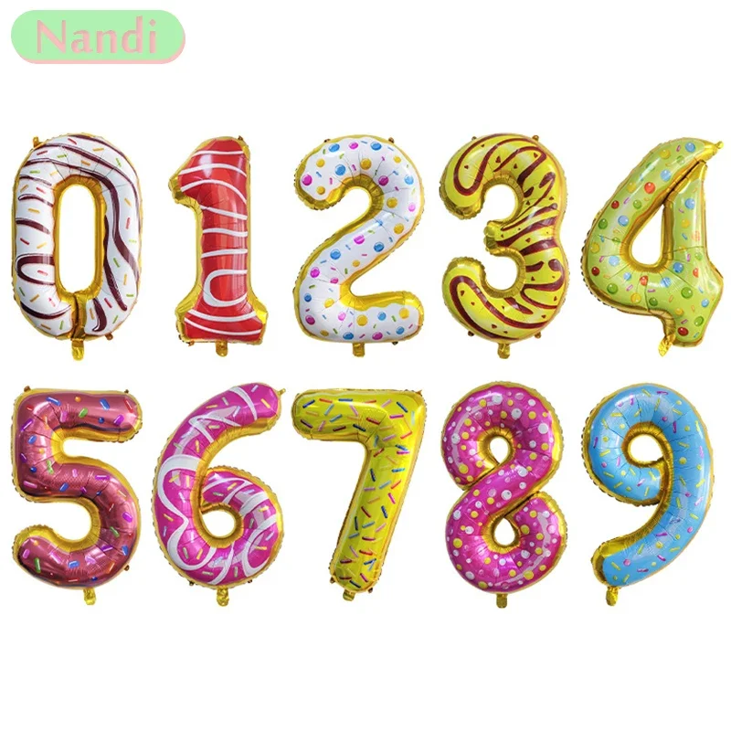 32 Inch Digital Donut Aluminum Film Balloon Birthday Party Decoration Children 0-9 Years Old Ice Cream Digital Balloon
32 Inch Digital Donut Aluminum Film Balloon Birthday Party Decoration Children 0-9 Years Old Ice Cream Digital Balloon