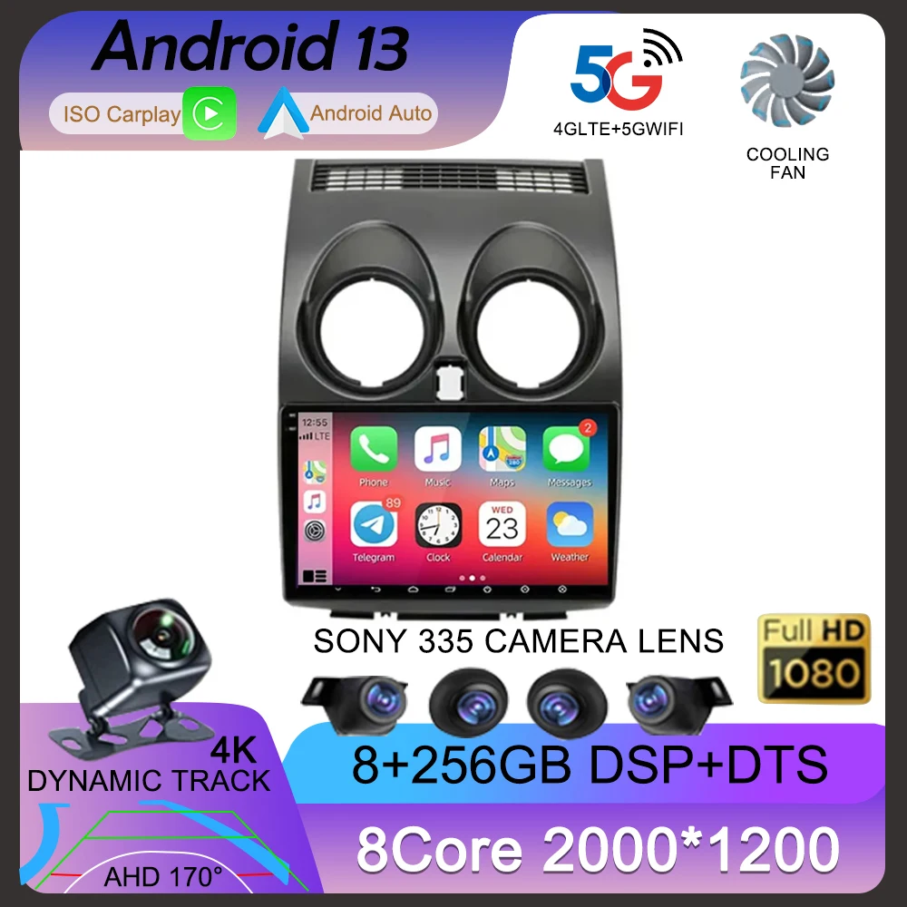 9" 4G Carplay DSP RDS 2din Android 13 Car Radio Multimedia Video Player For Nissan Qashqai 1 J10 2006 - 2013 Navigation GPS
9" 4G Carplay DSP RDS 2din Android 13 Car Radio Multimedia Video Player For Nissan Qashqai 1 J10 2006 - 2013 Navigation GPS