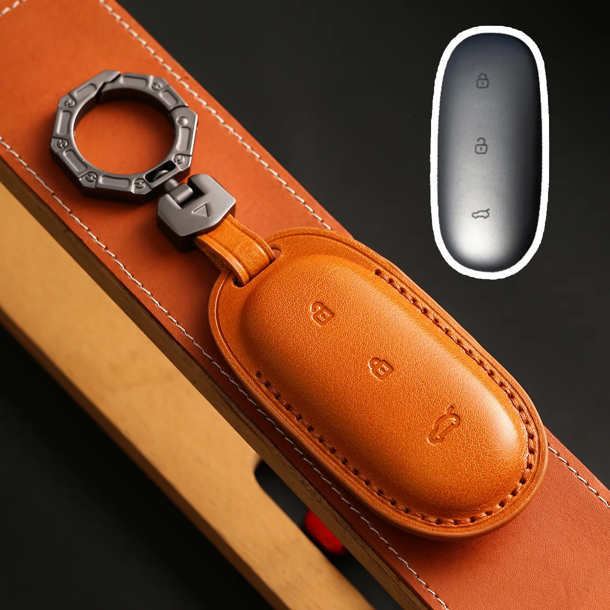 Luxury Leather 3 Button Car Key Case Cover Fob Shell for leading ideal one 2022 li auto l9 Car Keychain
Luxury Leather 3 Button Car Key Case Cover Fob Shell for leading ideal one 2022 li auto l9 Car Keychain