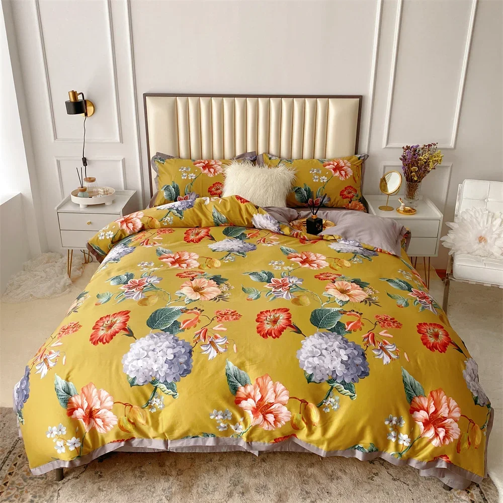 Svetanya Chinese Traditional Yellow Luxurious Bedding Set Egyptian Cotton Duvet Cover Set Queen King Size Linens Pillowcases
Svetanya Chinese Traditional Yellow Luxurious Bedding Set Egyptian Cotton Duvet Cover Set Queen King Size Linens Pillowcases
