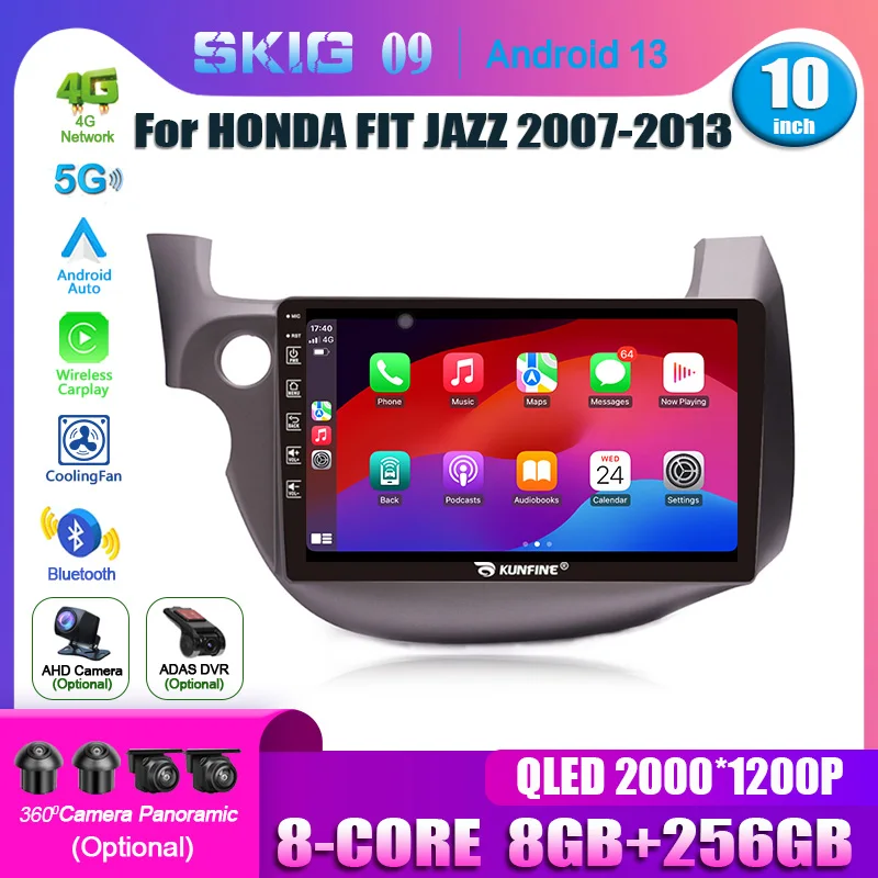 Android13 Car Radio For Honda Fit Jazz 2007 - 2013 Automotive Multimedia Player 8Core WIFI GPS Car Radio Autoradio Video Carplay
Android13 Car Radio For Honda Fit Jazz 2007 - 2013 Automotive Multimedia Player 8Core WIFI GPS Car Radio Autoradio Video Carplay