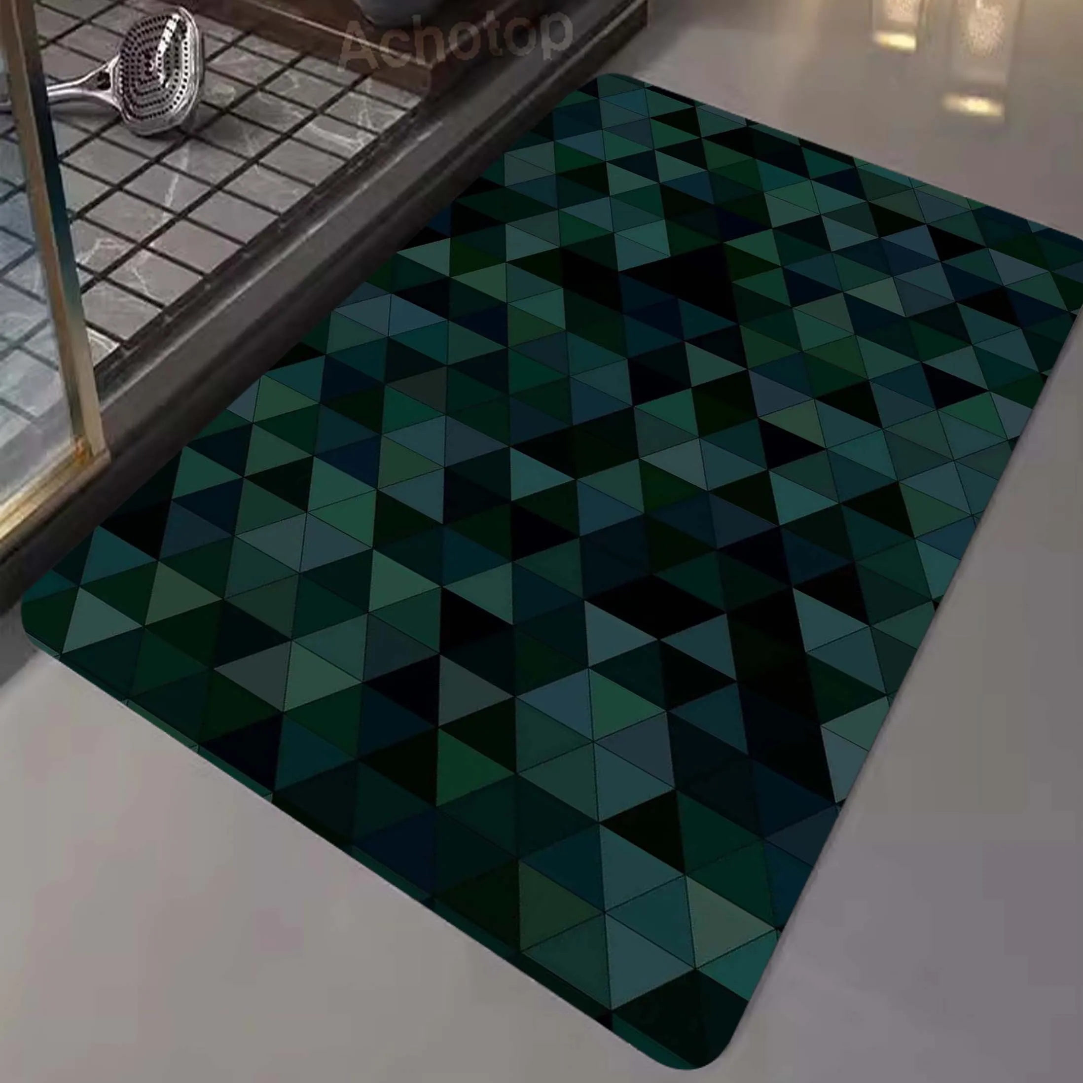 

Carpet Living Room Area Rugs Coffee Tables Mat Cloakroom Soft Foot Mat Bedside Of Bedroom Rug Check Pattern Diatom Floor Mat