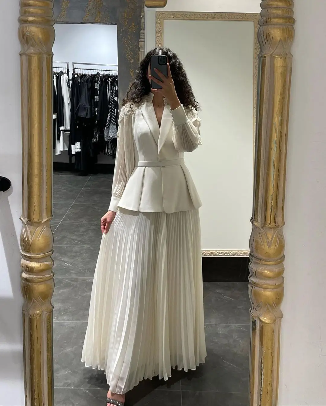 BridalAffair Formal Occasion Women Wear V Neck Evening Dresses Long Sleeves Prom Dress Beaded Peplum Pleated Special Party Gowns
BridalAffair Formal Occasion Women Wear V Neck Evening Dresses Long Sleeves Prom Dress Beaded Peplum Pleated Special Party Gowns