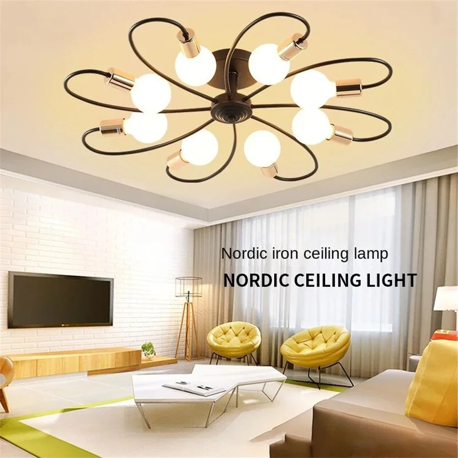 E27 Living Room Suspend Modern LED Ceiling Chandelier Lights Creative 3/6/8 Heads Bedroom Kitchen Hanging Home Lighting Fixtures 
E27 Living Room Suspend Modern LED Ceiling Chandelier Lights Creative 3/6/8 Heads Bedroom Kitchen Hanging Home Lighting Fixtures