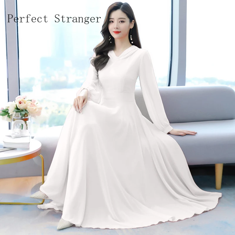 2024 Spring Summer New Arrival Bohemian Style Hooded M-4XL Solid Color Long Sleeve Women Chiffon Long Dress
2024 Spring Summer New Arrival Bohemian Style Hooded M-4XL Solid Color Long Sleeve Women Chiffon Long Dress