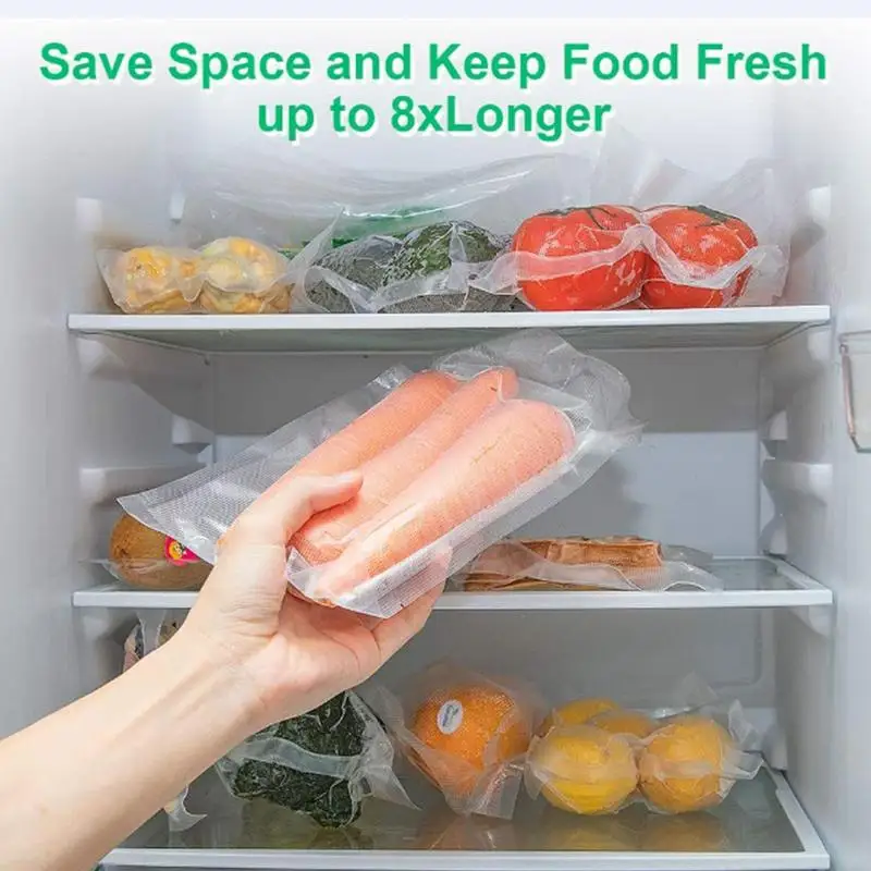 

Food Vacuum Bag BPA Free Embossed Vacuum Sealer Packing Rolls Fresh Keeping Air Lock Food Storage Bag For Fruits Vegetables Meat