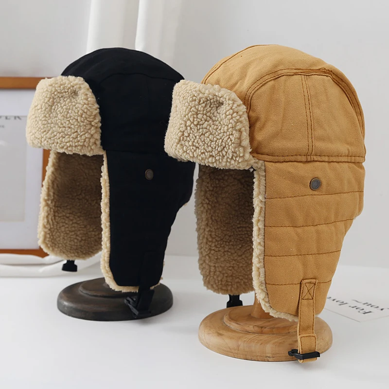 Winter Thick Warm Mens Women Unisex Warm Aviator Trooper Earflap Winter Flaps Ski Hat Hats New Unisex Bomber
Winter Thick Warm Mens Women Unisex Warm Aviator Trooper Earflap Winter Flaps Ski Hat Hats New Unisex Bomber