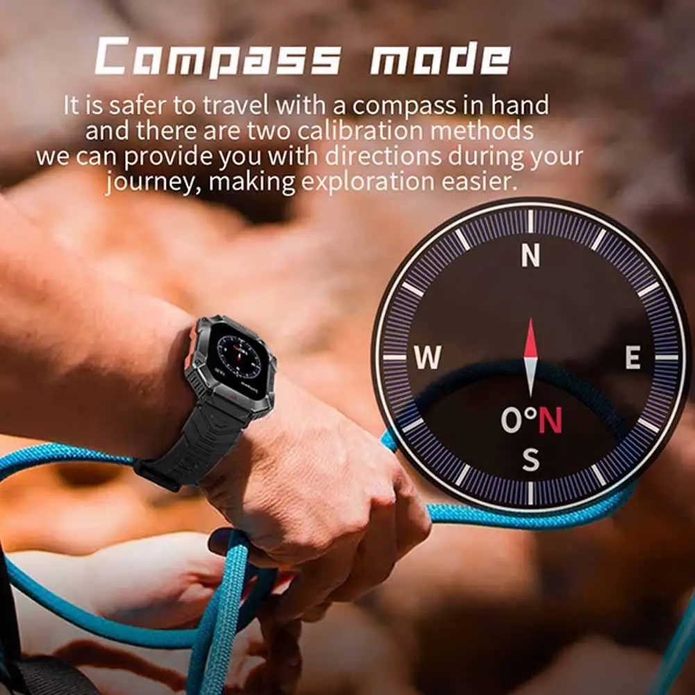 Watch Men 620mah Large Battery Fitness Tracker Call Ip67 Military Heart Bluetooth Rate Waterproof Sport Compass P4f4
Watch Men 620mah Large Battery Fitness Tracker Call Ip67 Military Heart Bluetooth Rate Waterproof Sport Compass P4f4