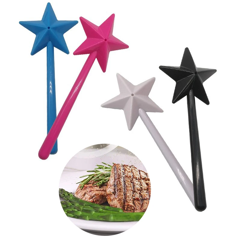 Star Salt Shakers Creative Long Hand Plastics Salt Pepper Magic Wands Seasoning Container Household
Star Salt Shakers Creative Long Hand Plastics Salt Pepper Magic Wands Seasoning Container Household