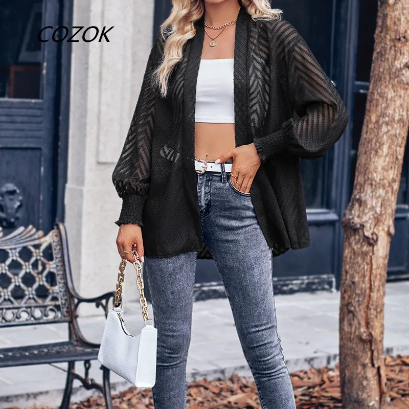 Autumn Solid Pleated Loose Outerwear Women Casual Office 2023 New Outerwear Chic Long Sleeve Vintage Ladies Outerwears
Autumn Solid Pleated Loose Outerwear Women Casual Office 2023 New Outerwear Chic Long Sleeve Vintage Ladies Outerwears