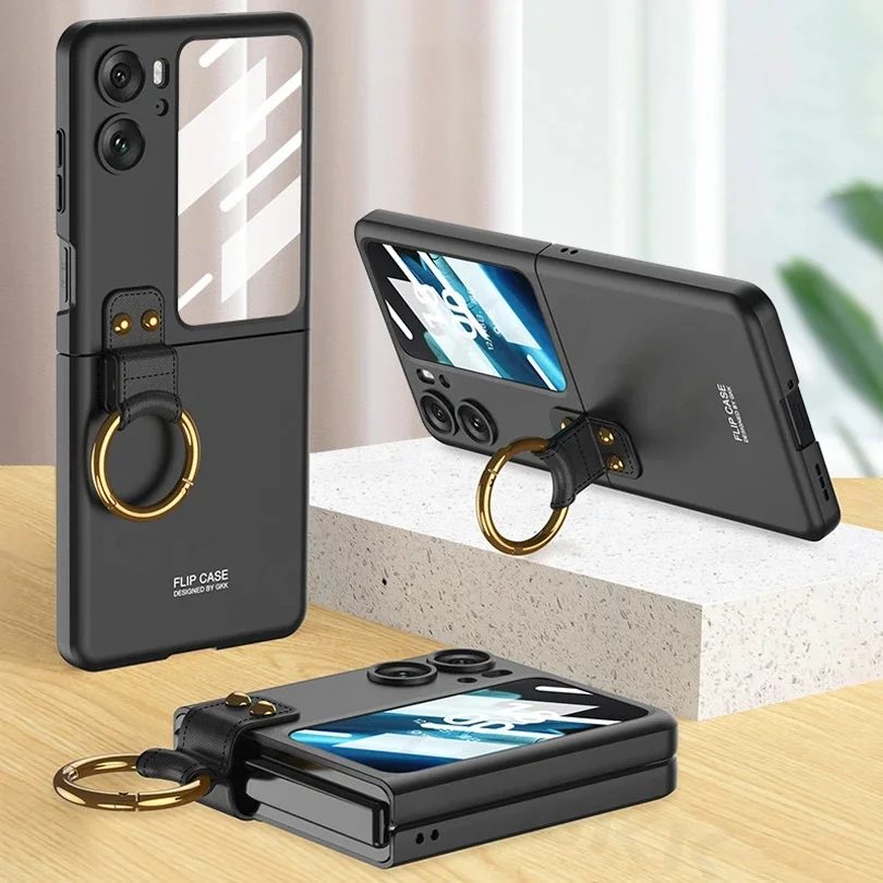 For OPPO Find N2 Flip 5G Case With Ring KickStand Shockproof Back Glass Protector Hard Thin PC Cover For Oppo Find N2 Flip
For OPPO Find N2 Flip 5G Case With Ring KickStand Shockproof Back Glass Protector Hard Thin PC Cover For Oppo Find N2 Flip