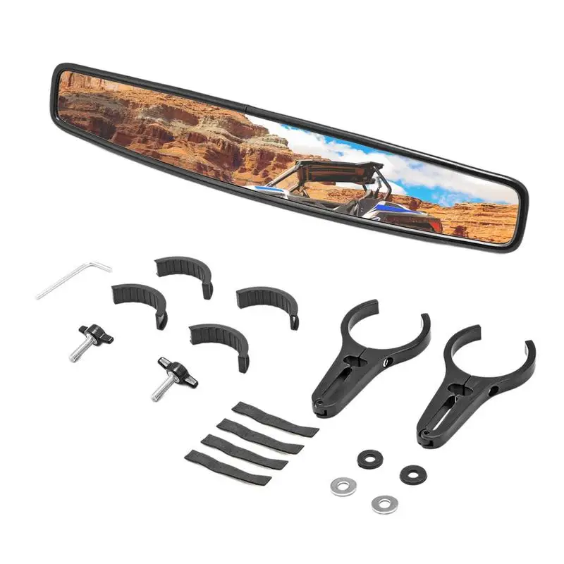 UTV Mirrors Rearview Convex Mount Clamp For Wide View Wide Angle Firmly Fixed UTV Rear View Mirror For UTVs On Rough Roads
UTV Mirrors Rearview Convex Mount Clamp For Wide View Wide Angle Firmly Fixed UTV Rear View Mirror For UTVs On Rough Roads