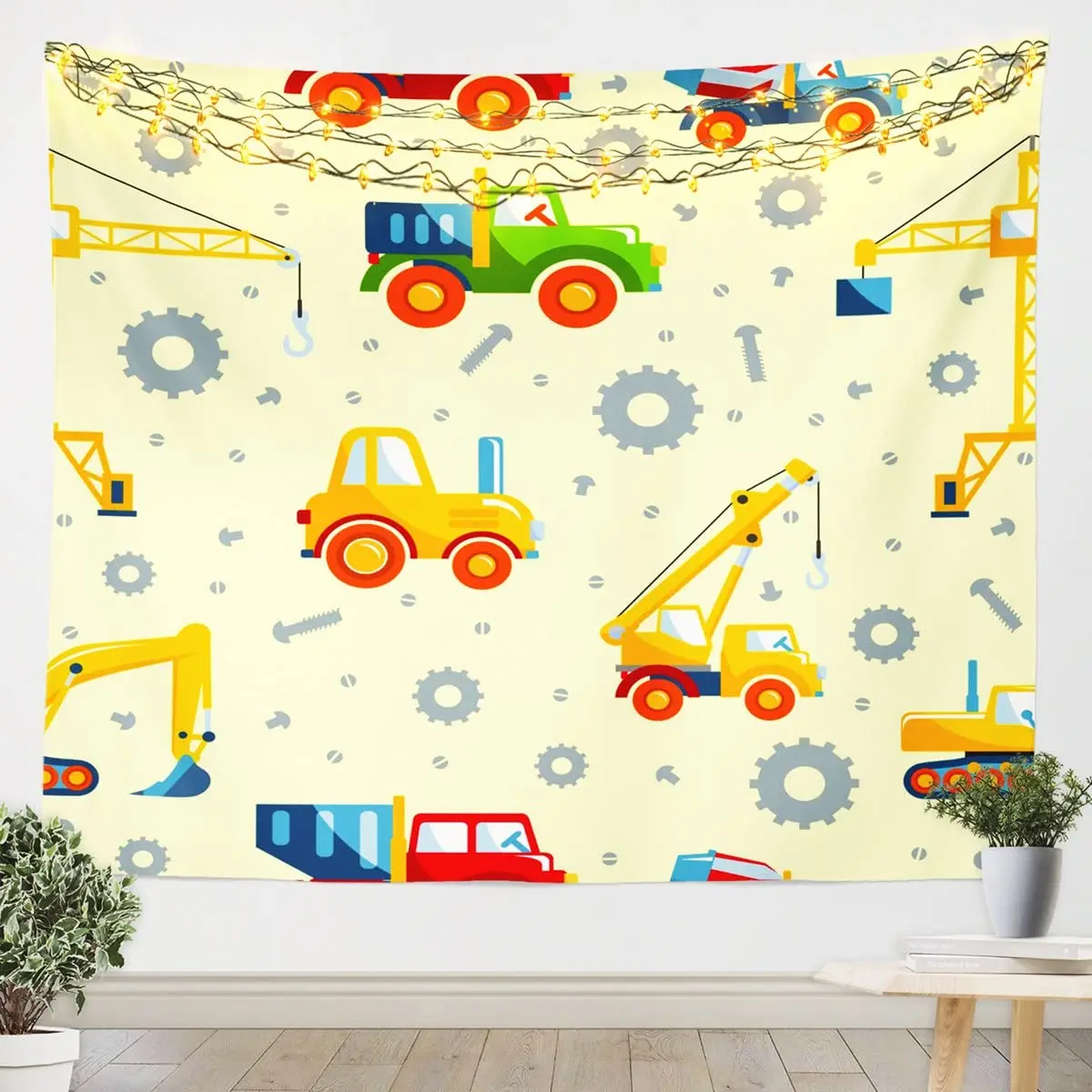Cartoon Tapestry,Animation Inspired Heavy Machinery Construction Bulldozer Print,Wall Hanging Decor for Bedroom Living Room Dorm
Cartoon Tapestry,Animation Inspired Heavy Machinery Construction Bulldozer Print,Wall Hanging Decor for Bedroom Living Room Dorm