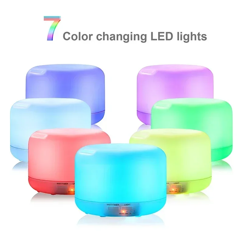 

1000ML Air Aroma Diffuser Ultrasonic Humidifier Home 7 Color LED Light Electric Aromatherapy Essential Oil Aroma Diffuser