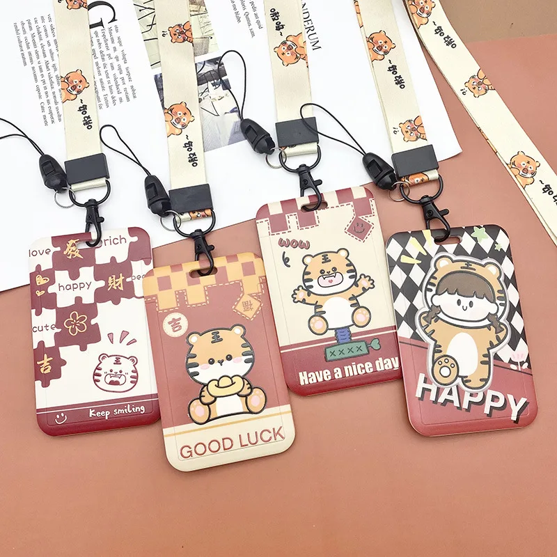 Cute Cartoon Tiger Lanyard Card Set Student Campus Access Card Credit Card Bank Card ID Card Protection Card Set Girl Gift
Cute Cartoon Tiger Lanyard Card Set Student Campus Access Card Credit Card Bank Card ID Card Protection Card Set Girl Gift