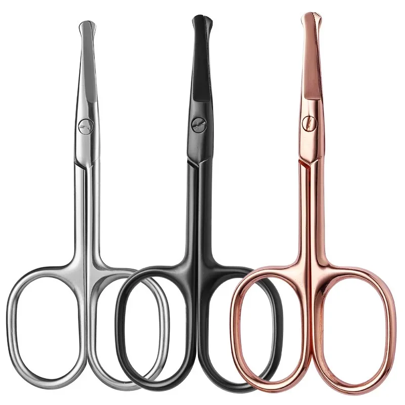 Stainless Steel Eyebrow Shaving Round Beard Scissors Makeup False Eyelashes Beauty Tools Home Trimming Nose Hair Scissors
Stainless Steel Eyebrow Shaving Round Beard Scissors Makeup False Eyelashes Beauty Tools Home Trimming Nose Hair Scissors