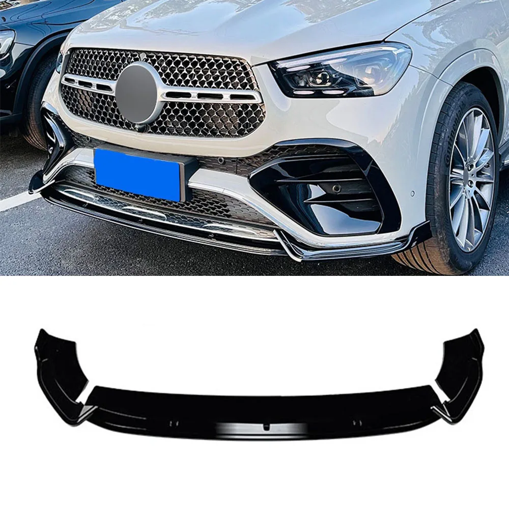 

Front Bumper Lip Spoiler For Mercedes-Benz GLE-Class GLE Coupe W167 C167 AMG 2024+ Front Bumper Protector Lower Blade Splitter