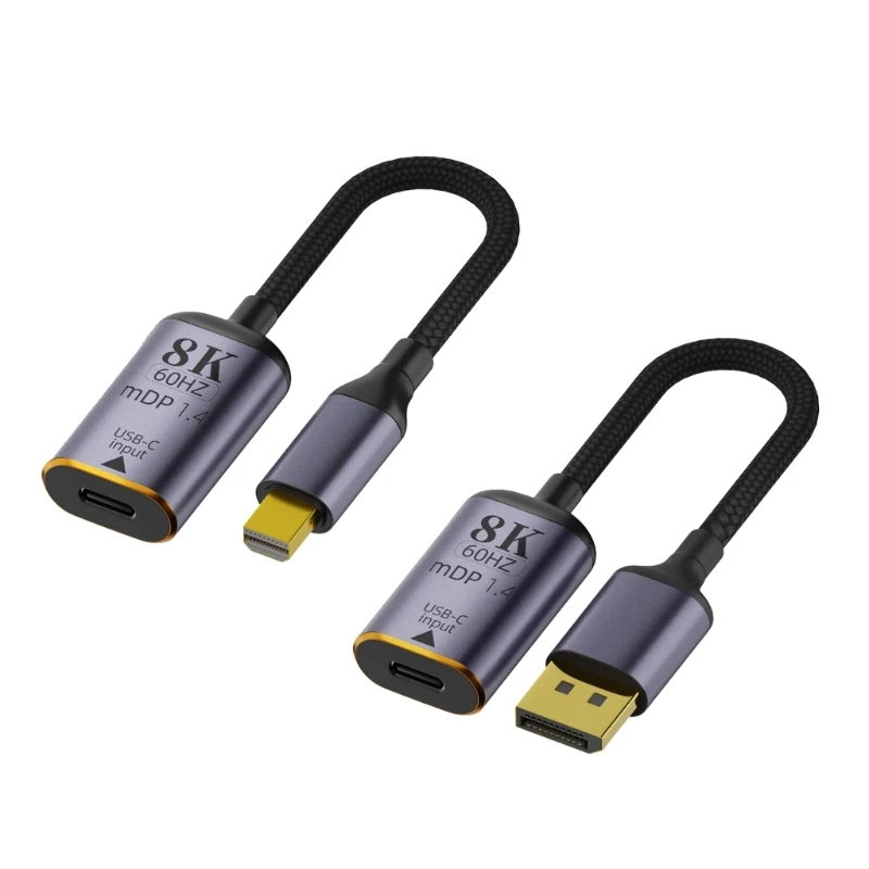 USB C to Displayport Converter USB 3.1 Type C to Mini Displayport Adapter mDP1.4
USB C to Displayport Converter USB 3.1 Type C to Mini Displayport Adapter mDP1.4