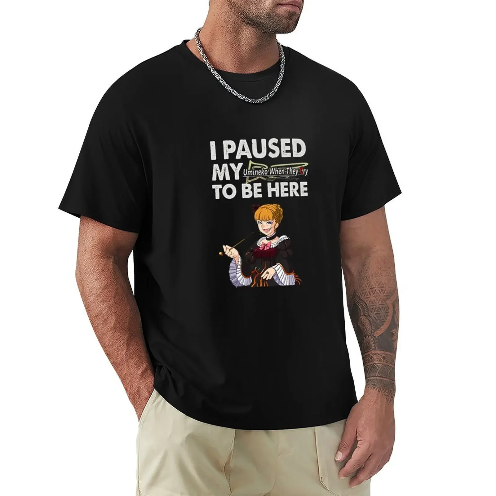 I paused my Umineko When They Cry to be here T-shirt oversizeds graphics oversized t shirt men
I paused my Umineko When They Cry to be here T-shirt oversizeds graphics oversized t shirt men