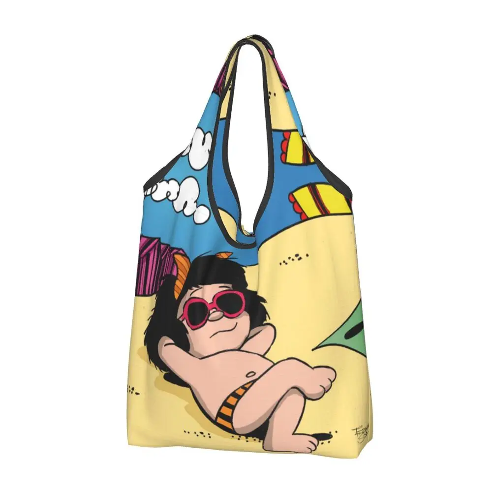 Custom Vintage Mafalda Manga Grocery Shopping Bag 177 Sf840d96e81a24f1da71640e7812db7270
