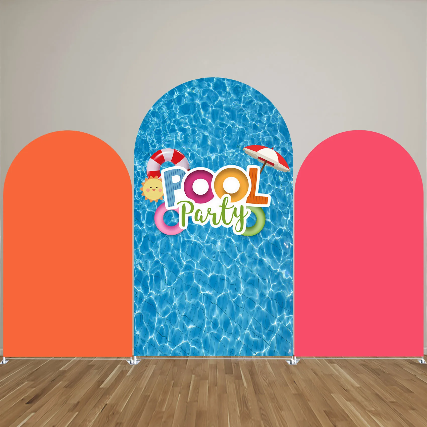 Arched Backdrop Covers for Pool Party Arch Stand Fabric Cover Summer Swimming Party Birthday Baby Shower Decoration Props
Arched Backdrop Covers for Pool Party Arch Stand Fabric Cover Summer Swimming Party Birthday Baby Shower Decoration Props