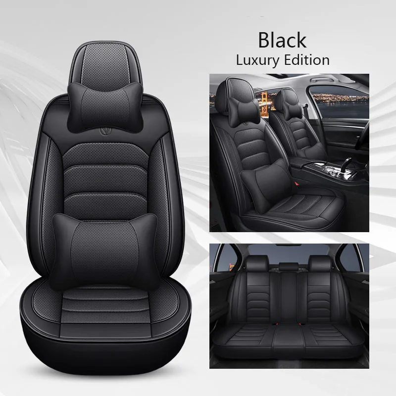 

WZBWZX Leather Car Seat Cover For Audi All Medels A6L R8 Q3 Q5 Q7 S4 RS TT Quattro A7 A8 A3 A4 A5 Car Accessories 5 Seats