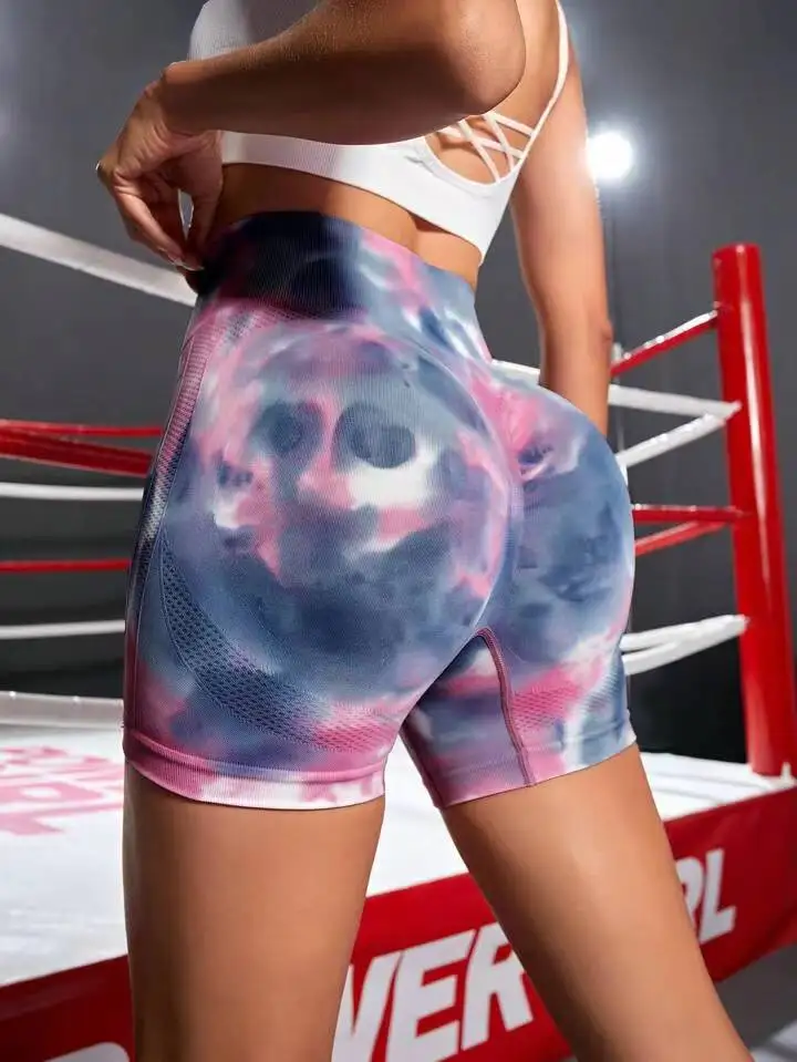 Drip Dyeing Seamless Three-Quarter Yoga Shorts High Waist Butt Lifting Fitness Pants Training Sweatpants
Drip Dyeing Seamless Three-Quarter Yoga Shorts High Waist Butt Lifting Fitness Pants Training Sweatpants