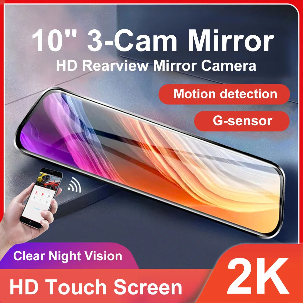 2023 Mirror Dash Cam 2K 10" Rearview Mirror Camera 3 Cam Car DVR Cam with Touch Screen WiFi GPS Night Vision Park Monitor Backup
2023 Mirror Dash Cam 2K 10" Rearview Mirror Camera 3 Cam Car DVR Cam with Touch Screen WiFi GPS Night Vision Park Monitor Backup