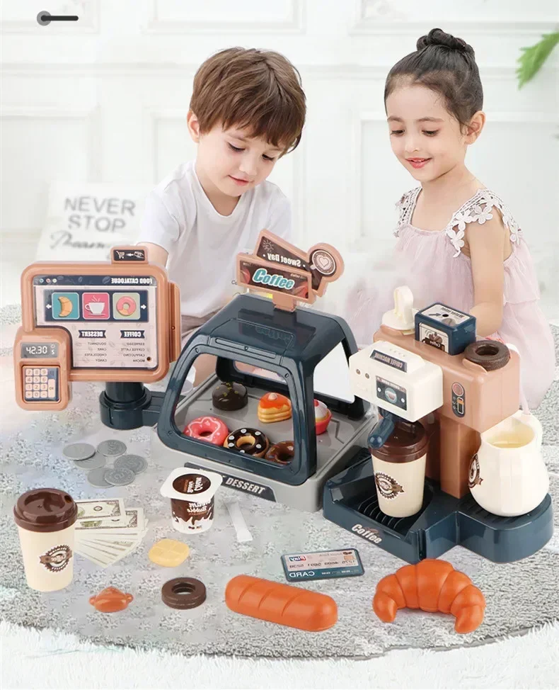 41pcs Lights and sound coffee candysales simulated water on top credit card candy storage box home Electric Coffee machine toys
41pcs Lights and sound coffee candysales simulated water on top credit card candy storage box home Electric Coffee machine toys