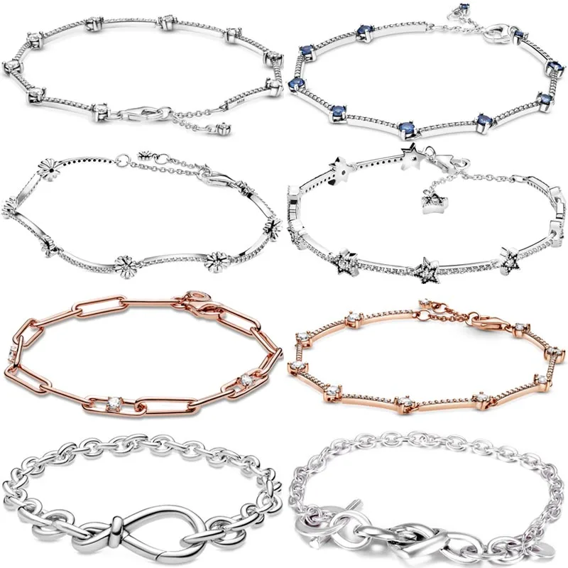 Rose Link Chain & Stones Sparkling Daisy Flower Pave Bar Bracelet Fit 925 Sterling Silver Bangle Bead Charm Diy Jewelry
Rose Link Chain & Stones Sparkling Daisy Flower Pave Bar Bracelet Fit 925 Sterling Silver Bangle Bead Charm Diy Jewelry