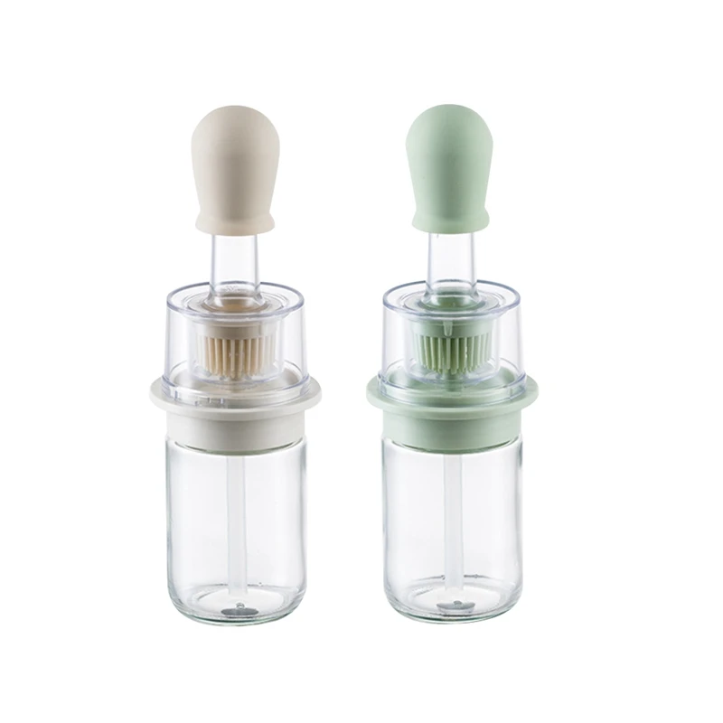 2 PCS Silicone Oil Bottle Brush Set Separate Oil Brush For BBQ Grill For Baking, BBQ Grill 180ML
2 PCS Silicone Oil Bottle Brush Set Separate Oil Brush For BBQ Grill For Baking, BBQ Grill 180ML