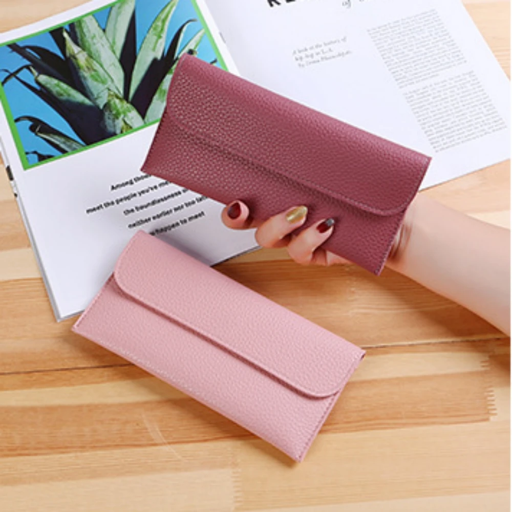 Women'S Pu Leather Wallet Fashion Coin Purse With Large Capacity Trendy Card Holder With Card Slots Trendy Simple Hasp Clutch
Women'S Pu Leather Wallet Fashion Coin Purse With Large Capacity Trendy Card Holder With Card Slots Trendy Simple Hasp Clutch
