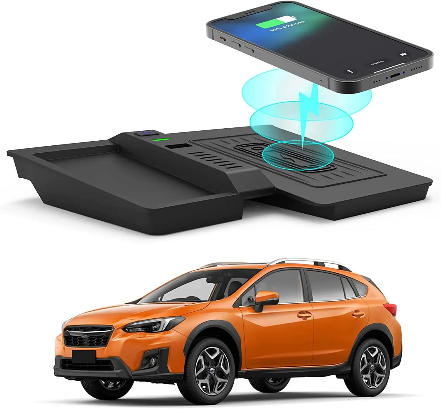 

Car Wireless Charger Pad For Subaru Crosstrek XV GT 2018 2019 2020 2021-2023 Impreza 2018-2021 Phone Charging Pad Accessories