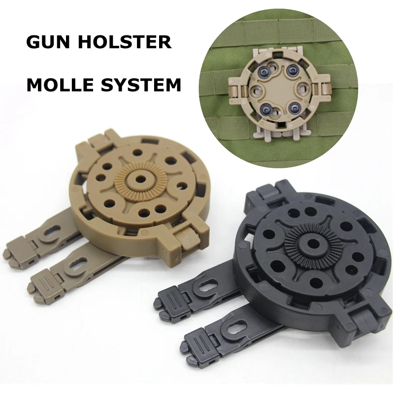 Tactical Molle Quick Disconnect Kit Hunting Gun Holster 360 Degree Angles Platform Holster Adapter for Glock 17 19 22 23
Tactical Molle Quick Disconnect Kit Hunting Gun Holster 360 Degree Angles Platform Holster Adapter for Glock 17 19 22 23