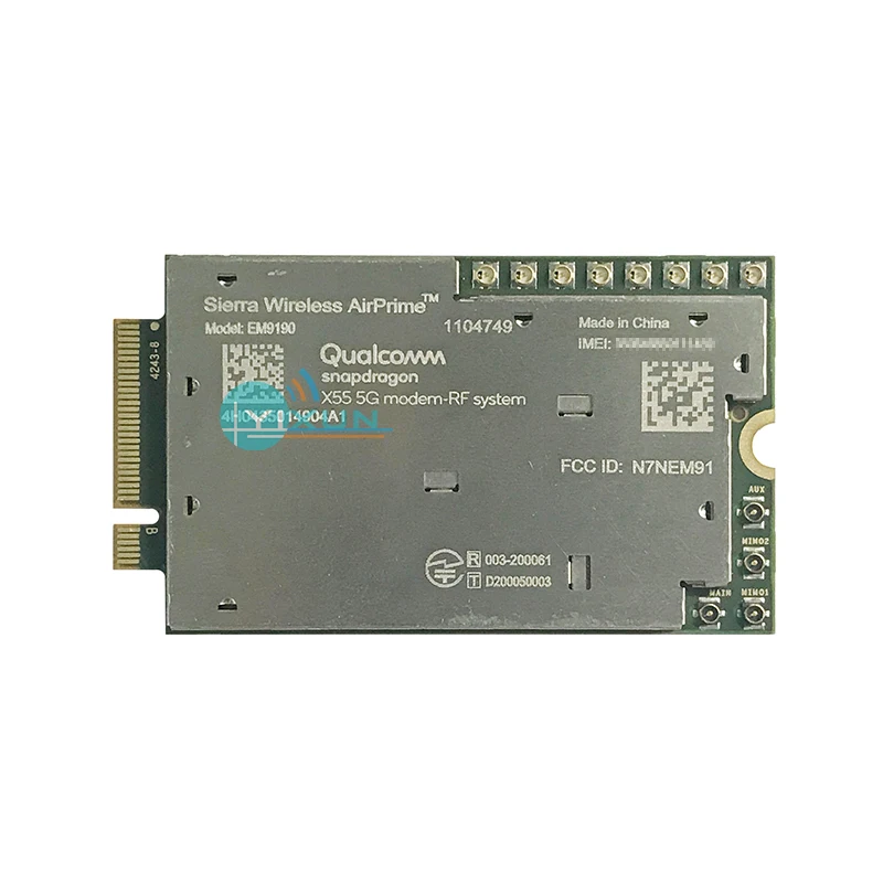 SIERRA EM9190 5G NR Sub-6 ГГц и mmWave 4G LTE Cat20 модуль Galileo Glonass GPS Beidou L1 L5 AT&T NTT Docomo T-Mobile Verizon
SIERRA EM9190 5G NR Sub-6 ГГц и mmWave 4G LTE Cat20 модуль Galileo Glonass GPS Beidou L1 L5 AT&T NTT Docomo T-Mobile Verizon