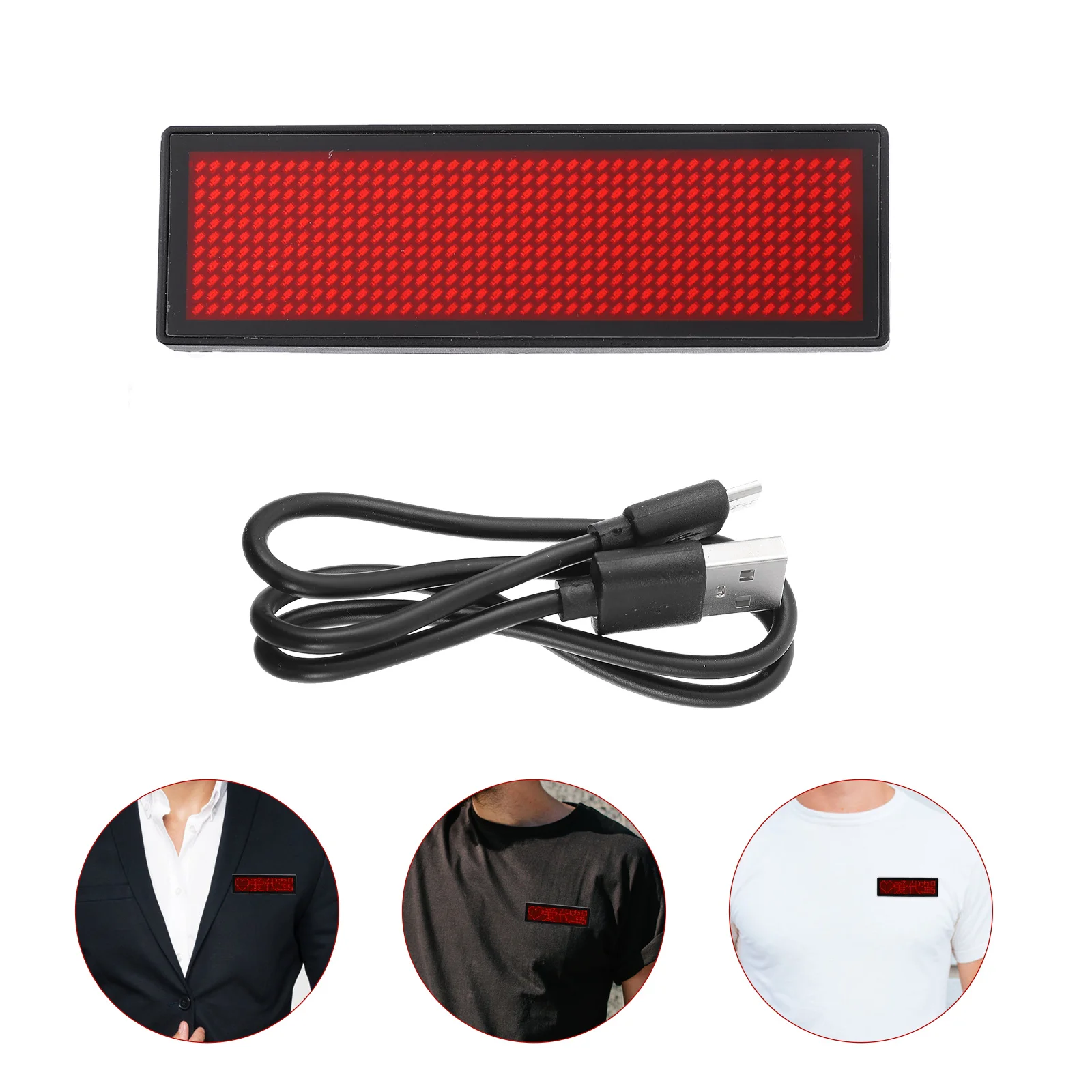 Mini Labels LED Electronic Screen Rechargeable Name Badge Message Board Scrolling Tag Sign HD Text Digits Pattern Display
Mini Labels LED Electronic Screen Rechargeable Name Badge Message Board Scrolling Tag Sign HD Text Digits Pattern Display