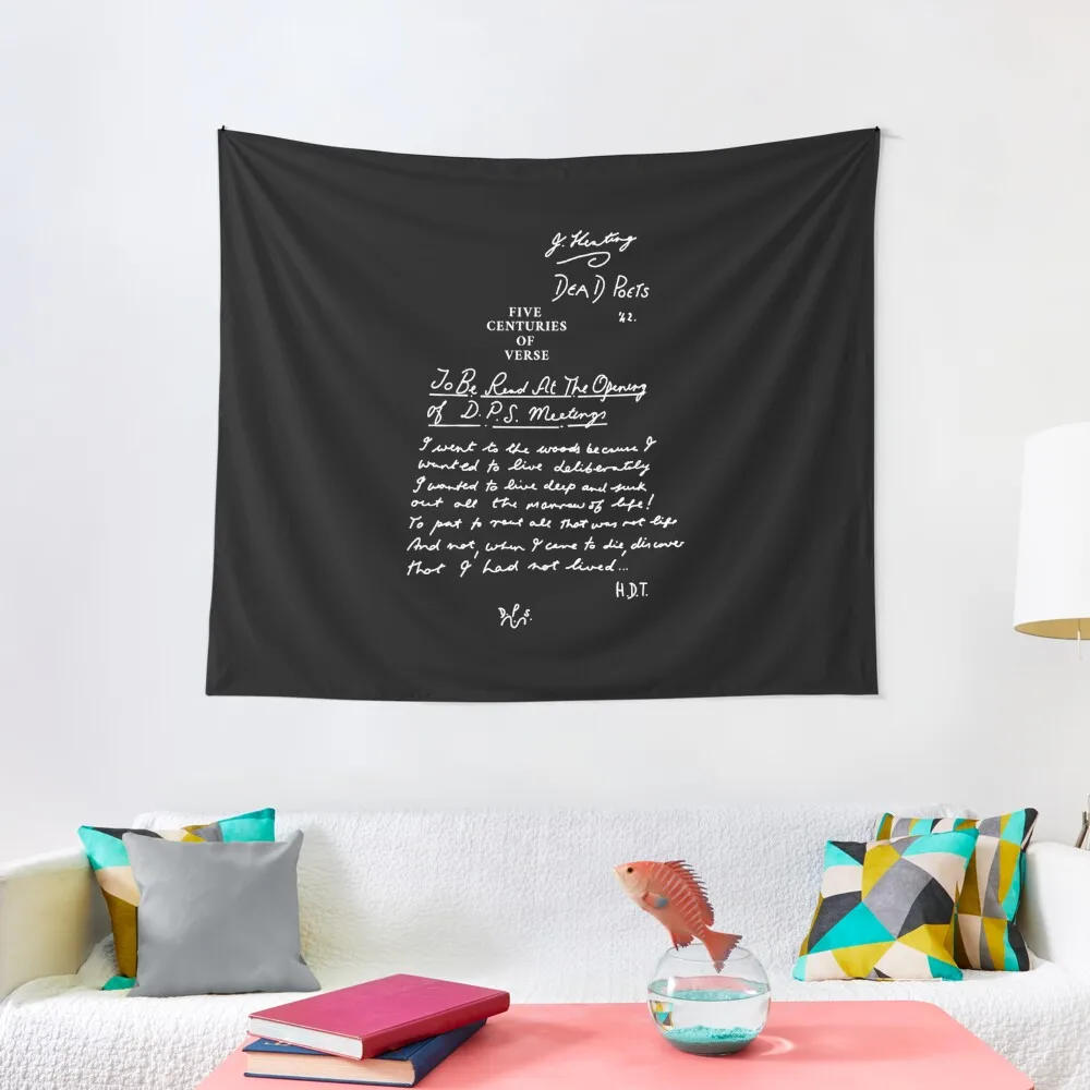 Dead Poets Society five centuries of verse black Tapestry Bed Room Decoration Bedroom Decor Tapestry
Dead Poets Society five centuries of verse black Tapestry Bed Room Decoration Bedroom Decor Tapestry