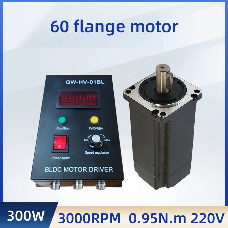 60mm Brushless Motor 220V 300W 3000rpm Square Flange 60 mm BLDC Motor With Driver
60mm Brushless Motor 220V 300W 3000rpm Square Flange 60 mm BLDC Motor With Driver